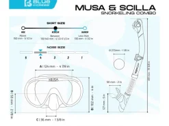CRESSI Musa + Scilla combo, Schwarz