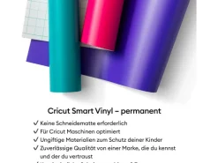 Cricut Vinylfolie Joy Permanent 13.9 x 121.9 cm, Schwarz
