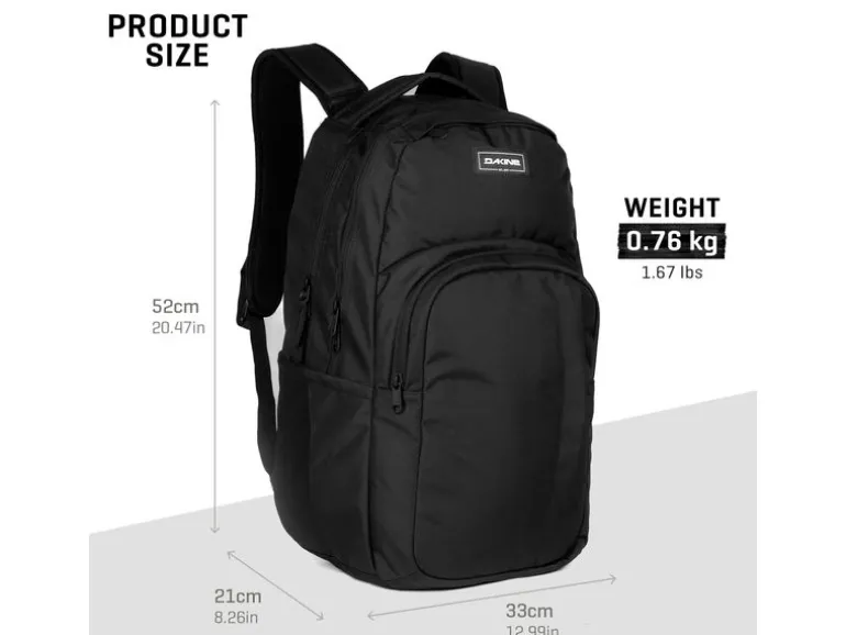 DAKINE Freizeitrucksack CAMPUS BACKPACK 33 l 33 l, Black