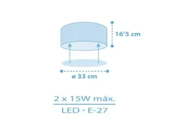 Dalber Deckenlampe Star Light Blau