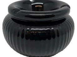 Dameco Aschenbecher Schwarz Glanz