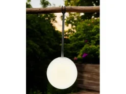 Dameco LED Hängelampe Outdoor weiss D20 cm, 3000 Kelvin, 80 lm, 4W