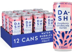 Dash Water Soft-Drinks Sparkling Raspberry 12 x 0.33 l