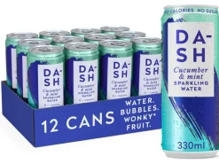 Dash Water Soft-Drinks Sparkling Cucumber und Minze 12 x 0.33 l