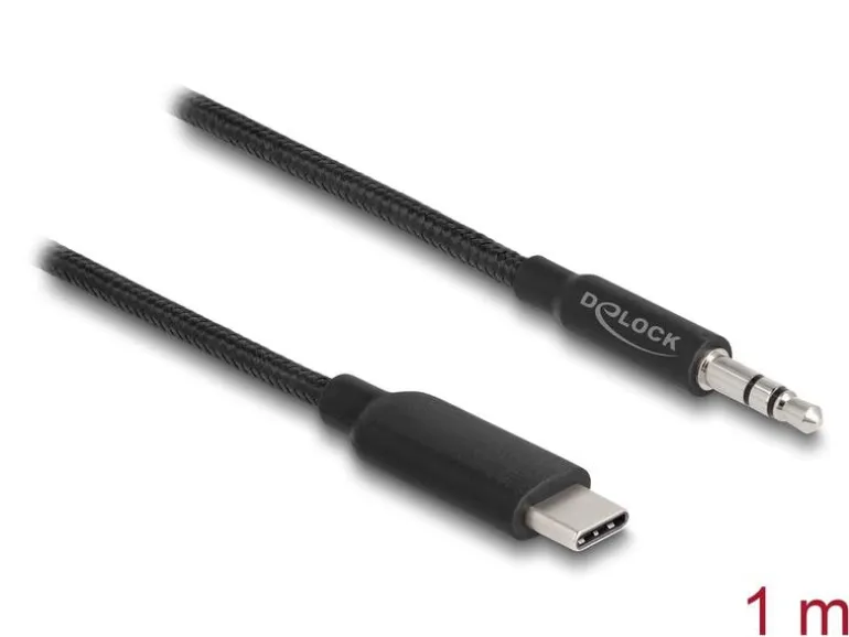 Delock Audio-Kabel USB-C - 3.5 mm Klinke 1 m