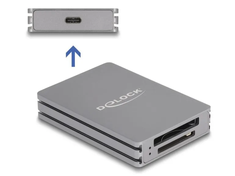 Delock Card Reader Extern 91011 USB Typ-C für SD/CFexpress Typ B