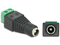 Delock Hohlstecker DC 5.5 x 2.1 mm Buchse > Terminalblock 2 Pin