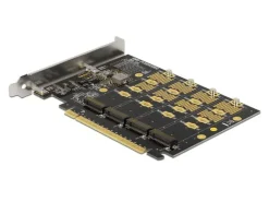 Delock Host Bus Adapter PCI-E-x16, 4x M.2 Key-M. NVME Bifurcation