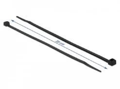 Delock Kabelbinder Schwarz 200 mm x 4.8 mm, 100 Stück
