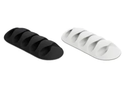 Delock Kabelhalter 66mm, für 5 Kabel, selbstklebend 6 Stück
