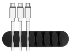 Delock Kabelhalter 82mm, für 7 Kabel, selbstklebend 6 Stück