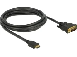 Delock Kabel HDMI – DVI, 2 m, bidirektional