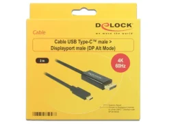 Delock Kabel 4K 60Hz USB Type-C - DisplayPort, 2 m