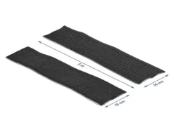Delock Klettband-Rolle 5m x 50 mm Haft und Flauschband Schwarz