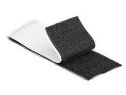 Delock Klettband-Rolle 5m x 50 mm Haft und Flauschband Schwarz