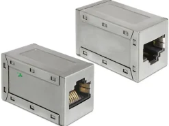 Delock Kupplung RJ45 Cat.6A 10Gps geschirmt, 1 Stück