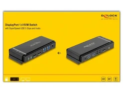 Delock KVM Switch DisplayPort 1.4 8K 60 Hz