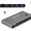 Delock KVM Switch Displayport 8K 30 Hz mit USB 5 Gbps