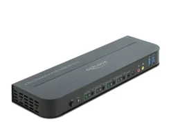 Delock KVM Switch 4 Port Displayport mit USB 3.0 und Audio 8k 30Hz