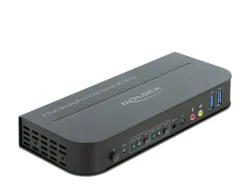Delock KVM Switch 2 Port Displayport 1.4 mit USB3.0 & Audio 8k 30Hz
