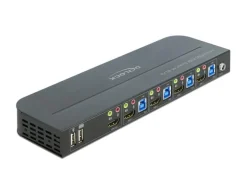 Delock KVM Switch 4 Port HDMI mit USB 3.0 und Audio 4k 60Hz