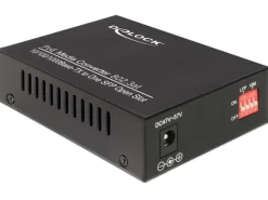 Delock Medienkonverter SFP - RJ45 1Gbps mit PoE+