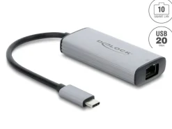 Delock Netzwerk Adapter USB Type-C, 10 Gigabit LAN, 1 x RJ45