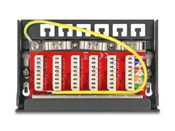 Delock Patchpanel 6-Port DIN-Rail/Desktop/Wand
