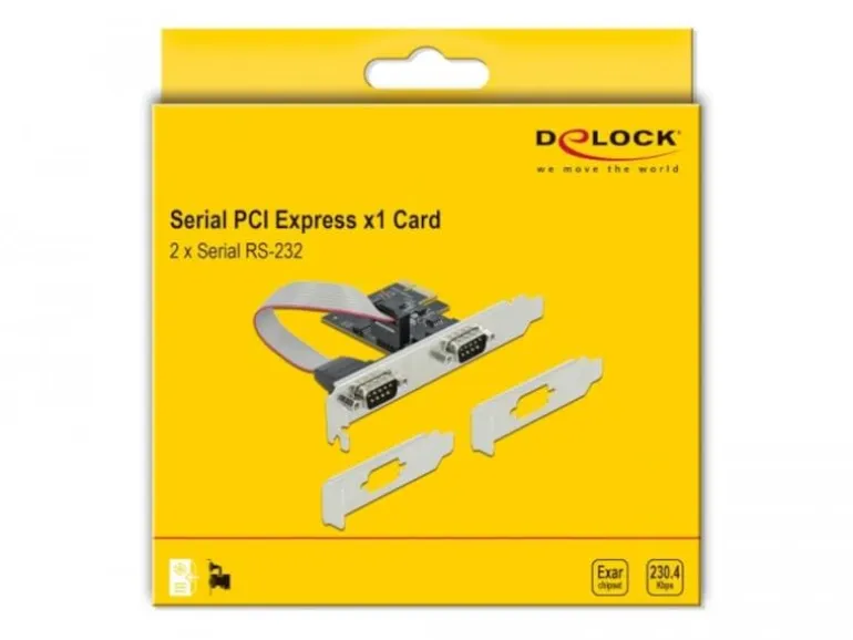 Delock PCI-Express-Karte 90001 2x Seriell / RS-232