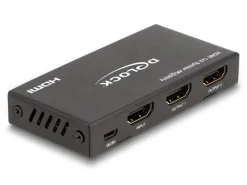 Delock 2-Port Signalsplitter HDMI-HDMI 4K/60 Hz