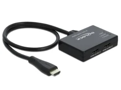 Delock 2-Port Signalsplitter HDMI- 2x HDMI 4K 60 Hz