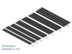 Delock Schrumpfschlauch 28er-Set, 10 cm Schwarz