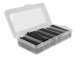 Delock Schrumpfschlauch 196-teilig Sortimentsbox, Schwarz
