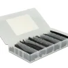 Delock Schrumpfschlauch 100-teilig Sortimentsbox, schwarz