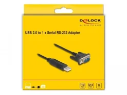 Delock Serial-Adapter USB-A Stecker - Seriell Buchse