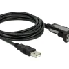 Delock Serial-Adapter USB-A zu RS-232 DB9, 3m