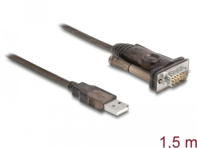Delock Serial-Adapter 62646 USB Typ-A zu RS-232 mit Schrauben
