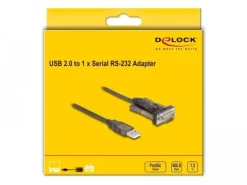 Delock Serial-Adapter 62646 USB Typ-A  zu RS-232 mit Schrauben