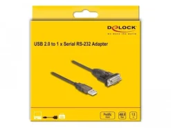 Delock Serial-Adapter 62645 USB Typ-A  zu RS-232 mit Muttern