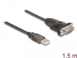 Delock Serial-Adapter 62645 USB Typ-A  zu RS-232 mit Muttern