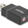 Delock Soundkarte USB-A Stecker - 2x3.5mm Klinke Plug & Play
