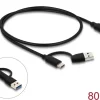 Delock USB Hub 10 Gbps, 3 USB Type-C, 4 USB Typ-A, Metall