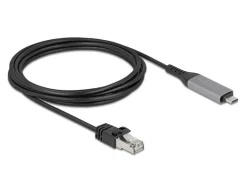 Delock USB LAN Kabel Kabelgebunden/LAN (RJ45)/USB Typ-C