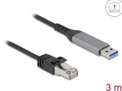Delock USB LAN Kabel Kabelgebunden/LAN (RJ45)/USB Typ-A
