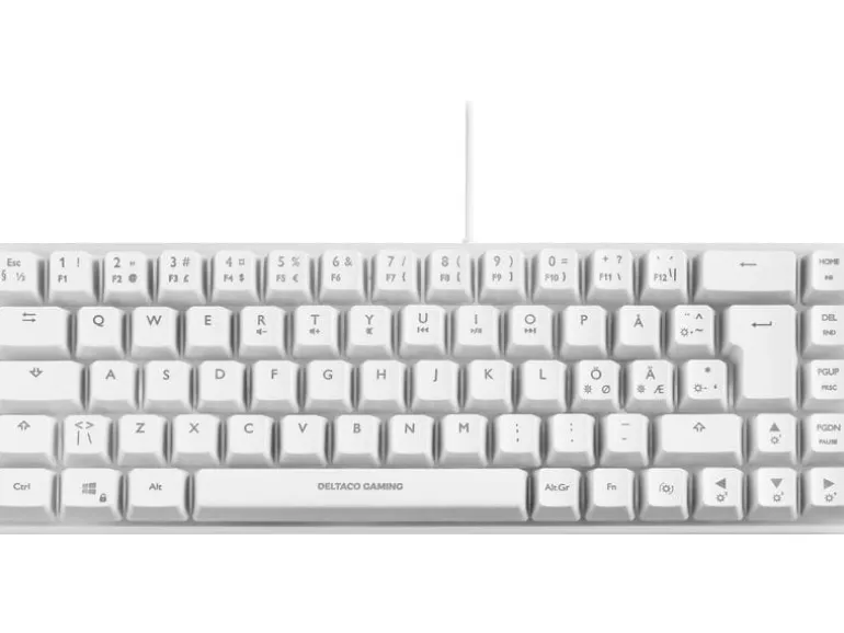 DELTACO Gaming-Tastatur GAM-158-W RGB Weiss