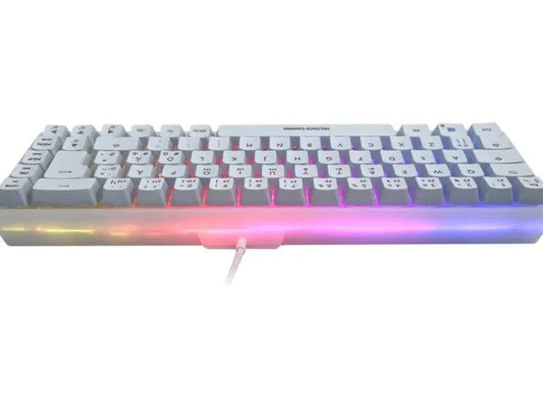 DELTACO Gaming-Tastatur GAM-158-W RGB Weiss