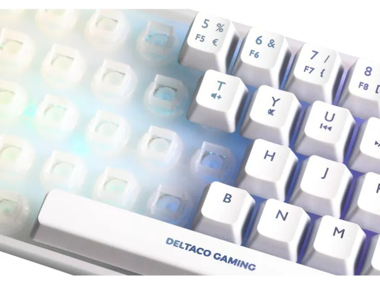 DELTACO Gaming-Tastatur GAM-158-W RGB Weiss