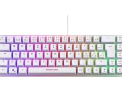 DELTACO Gaming-Tastatur GAM-158-W RGB Weiss