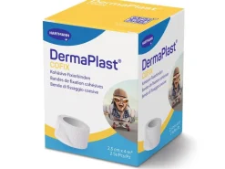 DermaPlast Gazebinde Cofix weiss 2.5 cm x 4 m, 2 Stück