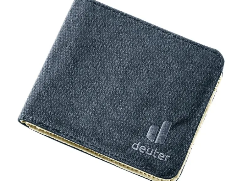 deuter Wallet schwarz mit Kartensteckfächern und Münzfach